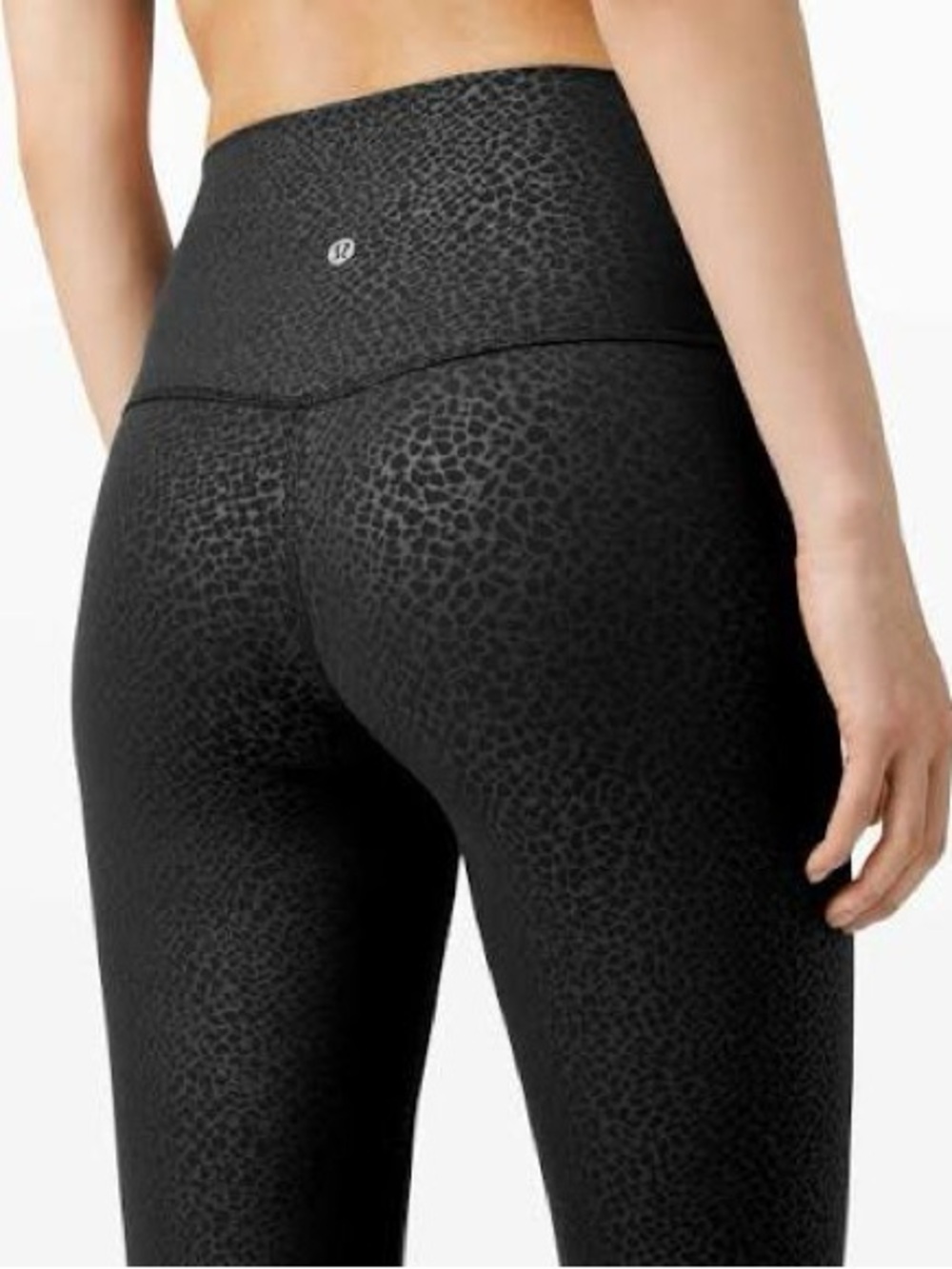 Lululemon Align High-Rise Pant 28”/Color Formulated Embossed Black